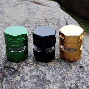 61mm herb grinder multi colors 4 layers grinders Aviation aluminum tobacco high quality Smoking