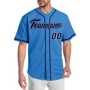 Custom Powder Blue Navy-White-01 Authentic Baseball Jersey