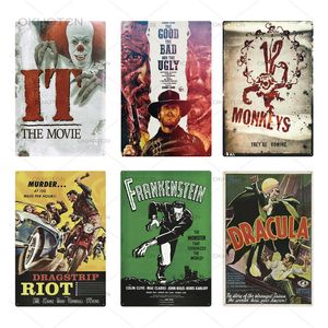 Classic Movie Metal Poster Funny Designed Metal Signs Plaque Film Famous TV Vintage Tin Sign Wall Decor for Bar Pub Club Man Cave Room Signs Size 30X20cm