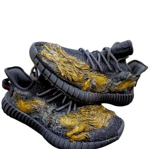 DIY D Sneaker Ręcznie malowane Chinoiserie Dragon Buty Sneakers Męskie Kobiety Wentylator Prezent Pomysł Jumpman Model niestandardowe trenerzy Casual buty