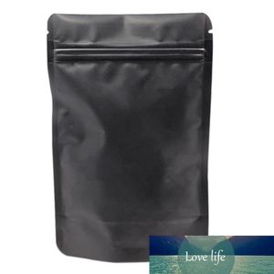 50st Matte Stand Up Pure Aluminium Folie Bags Reclosable Pouch Luktsäker MyLar Zipper Storage Bag för kaffekost
