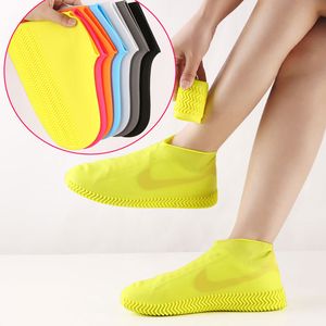 Copriscarpe in silicone impermeabile riutilizzabile Stivali antipioggia unisex Copriscarpe antiscivolo Pioggia esterna portatile resistente all'usura CFYL0202