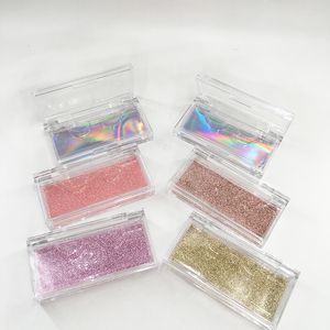 Clear Acrylic Lash box Dramatic Transparent Eyelashes Box Private Ordering LOGO Cute Packing Case for 25MM 27MM Mink Lashes
