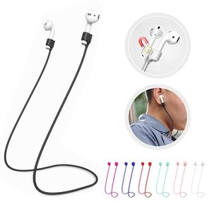 Magnetisk hörlursband Anti-Lost Headphone Magnetisk String Rope Silikon Kabelkabel för Apple AirPods 1 2 Pro Tillbehör