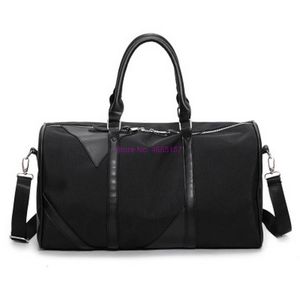 przez DHL 10 SZTUK Czarne Sporty Siłownia Torba Kobiety Wodoodporna Oxford Tote Torebki Ramię Crossbody Torby Podróży Duffle Boarding Bag Q0705