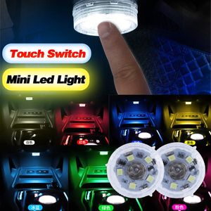 Emergency Lights 2PCS Car Interior LED Sensor Light USB Rechargeable Touch Switch Auto Wireless Ambient Lamp Night Reading
