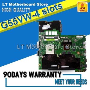 G55VW för Asus icke-integrerade 4 slots Rev2.0 Laptop Motherboard System Board Huvudkort Kort Logik Testad Well1