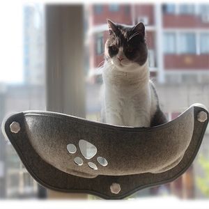 Cat Sunny Window Hangmat Bedden met sterke zuignappen Pet Lounger Hammocks Cats House Plank Comfortabele Warme Ferret-bed 220214