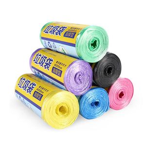 Sacchetti per la conservazione dei rifiuti Per uso domestico 10 rotoli Fodera per bidone della spazzatura usa e getta Sacco per spazzatura in plastica Coperchio per rotolo WasteContainer 6 colori