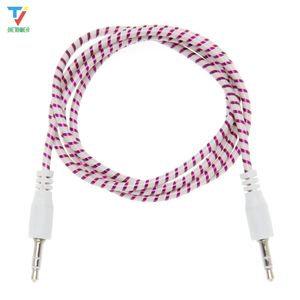 Wysokiej jakości Jack 3.5 Samochód Cable Aux Cable Male do Mężczyzna 3.5mm Kabel audio 1M 3ft dla iPhone Tablet Słuchawki 300 sztuk / partia