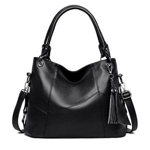 HBP 2021 women tassel female bag fashion one-shoulder diagonal handbag large capacity leather stitching ladies