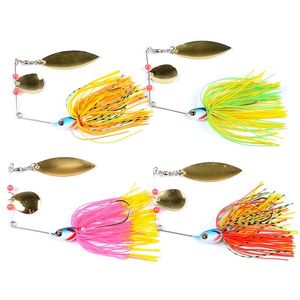 Esca da pesca Wobbler Lures Wobbler Spinners Spoon Bait For Pike Peche Affrontare tutte le esche artificiali Paillettes metalliche Spinnerbait