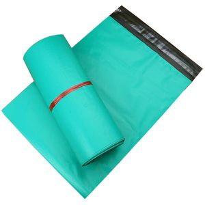 20*35 cm gröna kurirväskor Frosted Orange Self-Seal Adhesive Storage Matte PE-kuvert Mailer Posttät väska