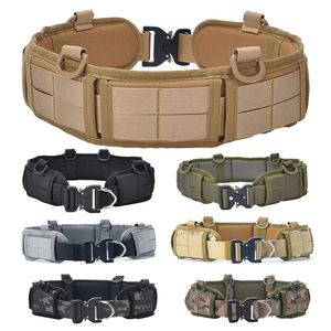 Outdoor Sports Airsoft Ammo Belt Tactical Molle Belt Army Polowanie Strzelanie Paintball Gear NO10-205