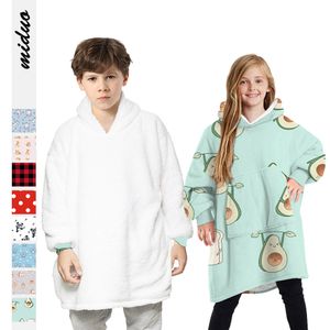 Quente Designers crianças roupas Meninas Meninos Inverno Hoodies Roupa Pijamas Crianças Blanket confortável para Casa de Repouso