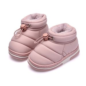 New Plush Warm Baby Toddler Boots Fashion Child Snow Boots Shoes for Boys Girls Winter Shoes 1-13 Year Old Kids Ankle Boots LJ200911