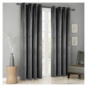 Grey Solid Blackout Living Room Curtains Modern Velvet Curtains Drapes for The Bedroom Window Door Home Decor Curtain LJ201224