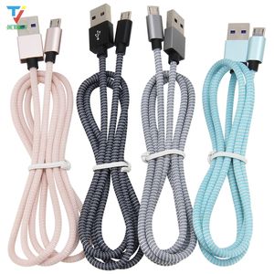 Cabo USB para Samsung S6 Tipo C Fast Dados Carregador Cabo Micro USB para USB C Android Mobile Phone Cabos 50 pçs / lote