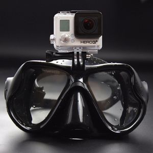 Underwater Professional Diving Masks Scuba Snorkel Swimming Goggles Full Dry Eyewear for GoPro Xiaoyi SJCAM Sports Camera