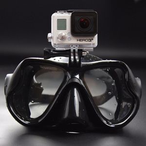 Professionelle Unterwasser-Tauchmasken, Schnorchel-Schwimmbrille, vollständig trockene Brille für GoPro Xiaoyi SJCAM Sportkamera