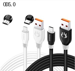 OLESIT OD5.0 Hızlı Şarj Cihazı Mikro USB Kablo Verileri USB-C TO TYPE PD Kablosu Samsung Huawei için 1.5m 3m 10ft