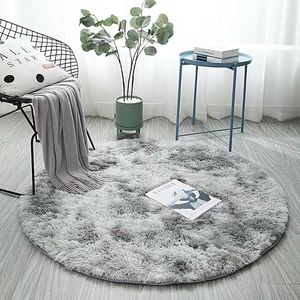 Gradient stały dywan grubsze dywaniki antypoślizgowe okrągłe maty łazienka dywan do salonu miękkie puszyste dziecko sypialnia maty 100 cm 201212