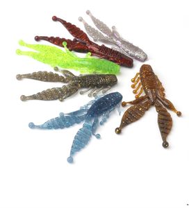 8pcs/bag Lures Soft Baits Fishing Lures 90Mm 5.9G Worm Texas Rig Craw Lure For Fishing Bass Pike Easy Shiner Silicone Bait