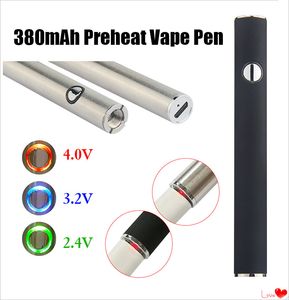 350mAh Max Preheat Battery Variable Voltage eCigs Bottom Charge with USB 510 Vape Pen Battery for Oil Cart Cartridges Vaporizer Pen