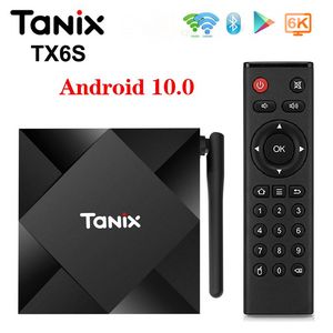 Tanix TX6S TV Kutusu Android 10 4G 64GB Allwinner H616 Quadcore TVBox H.265 6K Medya Oyuncu TX6