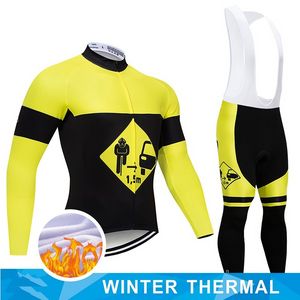 2022 1.5M Winter Cycling Jersey Bib Set MTB Bike Clothing Mens Ropa Ciclismo Thermal Fleece Bicycle Clothes Cycling Wear