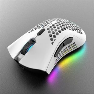 A3 Wireless Hollow-Out Gaming Mouse RGB Backbellit Light E-Sports Game Mouses Optical Computer Mouse For Laptop PC 5.0