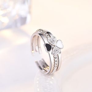 Anello dei gioielli di moda Combinazione tre in uno gioielli rimovibili Anello aperto Anello regolabile con anello di fidanzamento edding Set J141