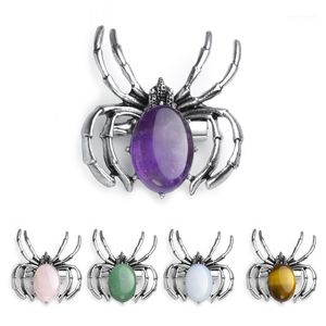 Charms Women s Spider Pendant Crystal Necklace Balance Chakra Healing1