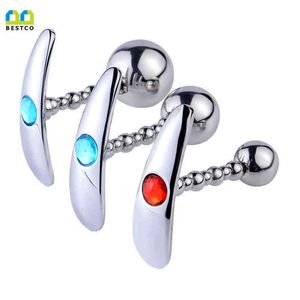 NXY Anal Plug Bestco Stainless Steel Beads Butt Stimulate Massage Crystal Trainer G-spot Sm Adult Erotic Sex Toys for Women/man1215