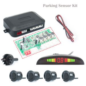 Car Parking Sensor Auto Parktronic Kit LED Display Auto Parking Radar with 4 Sensors Reverse Backup Monitor Detector System