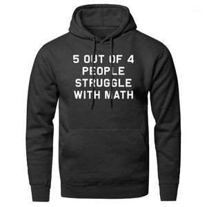 cappotti caldi casual caldi 5 di 4 persone Lotta con la matematica Insegnante di scuola divertente Insegnamento felpe stampate 2020 tute hip-hop uomo1