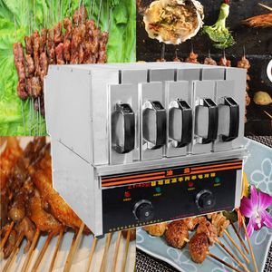 Ev Paslanmaz Çelik Sıcaklık Kontrollü Barbekü Makinesi Dumansız Çevre Koruma Elektrikli BARBEKÜ Grill 220V Satılık