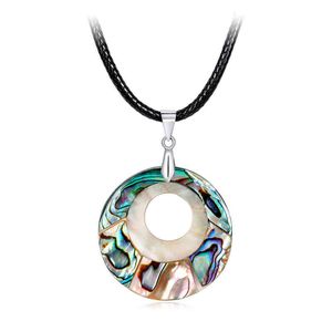 Kreativ naturlig abalone shell halsband diy