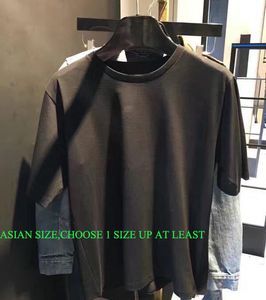 2020SS Moda Harf Tasarım Erkek Casual Pamuk kısa kollu T Shirt Kadın İnce Asya boyutu S-XXL