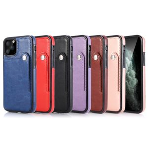 Shockpereplose Phone Case для iPhone 13 12 11 Pro Max XS XS 7 8 8 плюс чистого цвета PU Leather Cover Cover с держателем карты