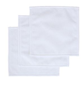 Sublimacja Ręcznik Poliester Bawełna 30 * 30 cm Ręcznik Pusty Biały Ręcznik Kwadrat DIY Drukowanie Strona główna Hotel Ręczniki Miękkie Ręczniki ręczne ZZC4168