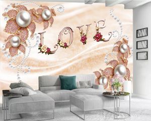 Luxury Flower 3D Wallpaper Premium Atmospheric Indoor TV Background Wall Decoration Mural Wallpaper
