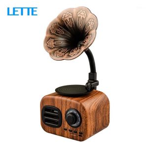 Retro Gramophone Bluetooth 4.2 Speaker with TF Card Playback Subwoofer Wireless Home Living Speaker1