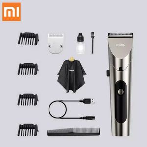 Xiaomi Youpin RIWA Tagliacapelli Trimmer elettrico personale Testa di taglio in acciaio ricaricabile a forte potenza con schermo LED Lavabile in alto