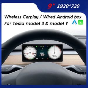 Tesla Model 3 Model Y Цифровая автомобильная панель мониторинга Heads Up Cluster Carplay Android Auto для дисплея скорости питания Tesla HUD