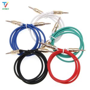 Jack Audio Cables Jack 3,5 мм Мужчина для мужской ткани Аудио Aux Кабель для автомобилей Наушники Динамик 4 Полюс Проводной линии AUX Шнур