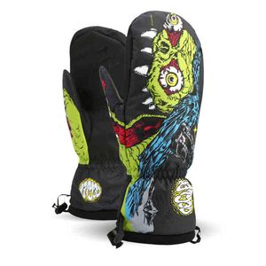 -30 filhos dos homens mulheres térmicas snowboard luvas snowmobile motocicleta equitação luvas de inverno à prova d 'água nandn luvas de neve 220112