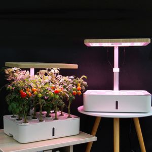Intelligent Soilless Cultivation aerogarden Flower Pot Hydroponic Planter Indoor Vegetable Plant pot Flower Nursery Fill Light Y200723