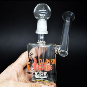 Dunkin Dabs Glasbong-Raucherbongs, Mini-Ölplattformen, Glas-Bubbler, Inline-Perkolator-Wasserpfeife