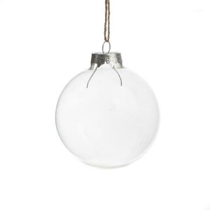 Sprzedaż dekoracji imprezowej! Dia6cm Christmas Ornament Clear Glass Ball Dekoracje Ślubne Cauble Event Freeship X 251